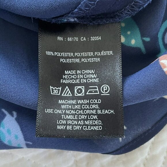 Anthropologie Maeve Turtle Terrapin Print Scalloped Trim Tank Top 2 - Picture 6 of 8